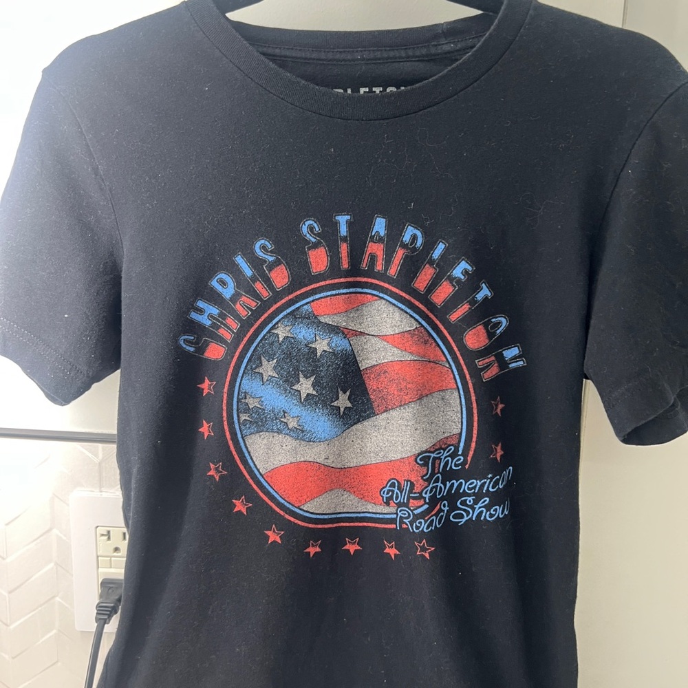 Chris Stapleton tour T-Shirt with American Flag Design